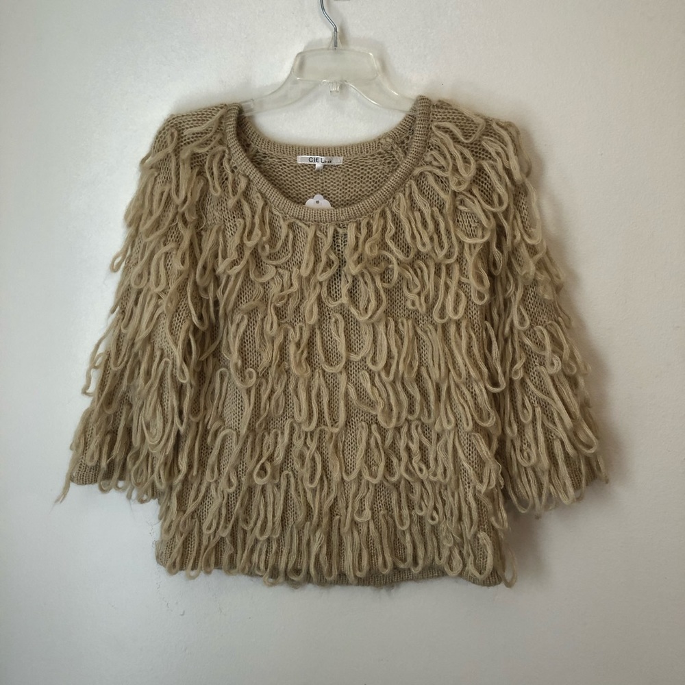 CIEL U.S.A Women’s Sweater Loop Size L Brown =B225